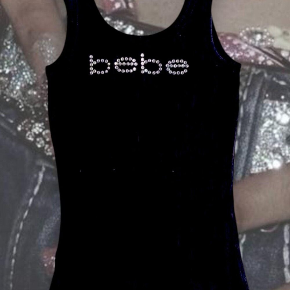 Y2K bebe black tank top - Picture 2 of 4